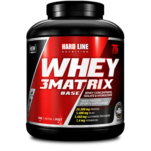 Hardline Whey 3Matrix Base 2300 g Çikolata