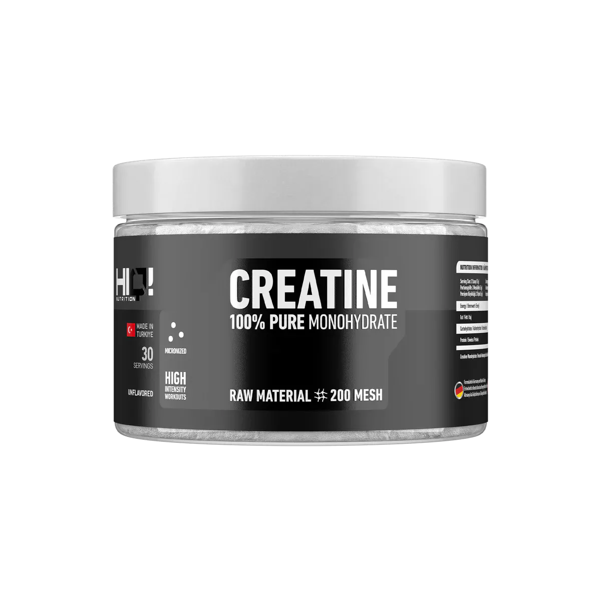 HIQ Creatine 150g Unflavored 465