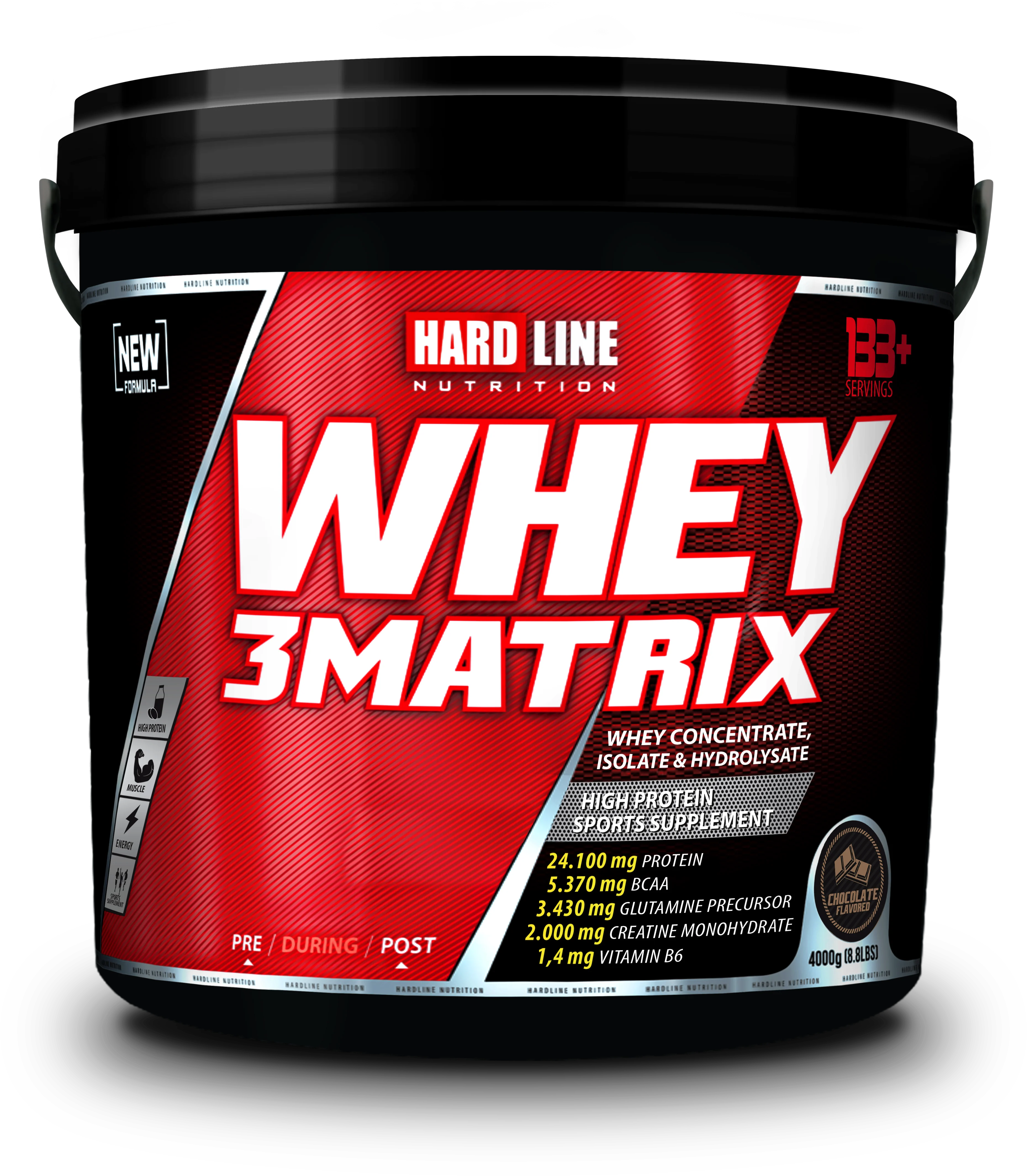 Hardline Whey 3Matrix 4000 Gr