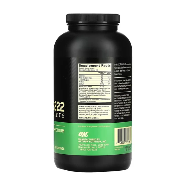 Optimum Nutrition, Üstün Amino 2222, 320 Tablet 577