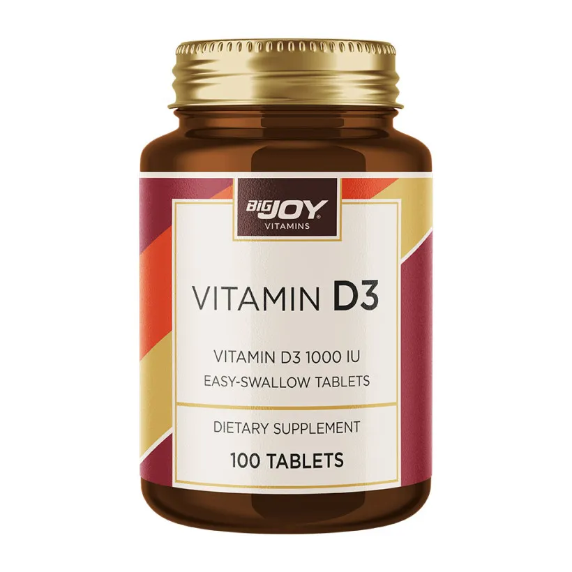 Bigjoy Vitamins Vitamin D3 1000 IU 100 Tablet