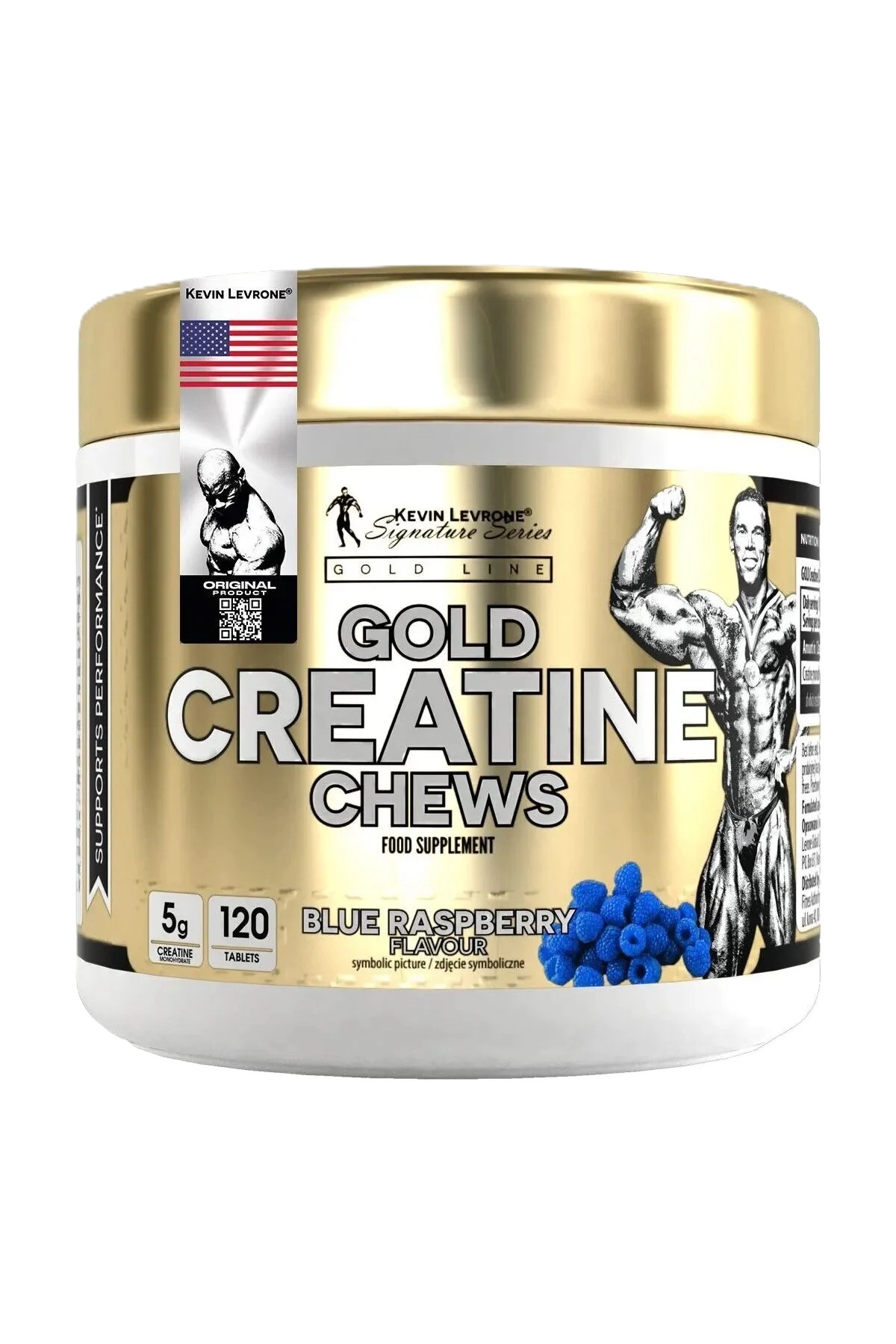 Kevin Levrone Gold Creatine Chews Böğürtlen Çiğnenebilir 120 Tablet