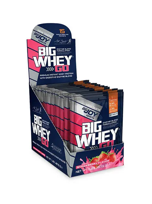 Bigjoy Sports BIGWHEYGO Whey Protein Çilek 15 Servis 81