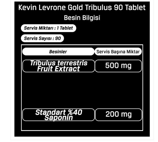 kevin levrone Gold Tribulus 90 Tablet  481